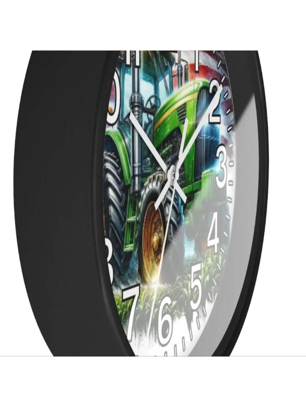John Deere Tractor Farming  Glow In the Dark Wall Clock New!